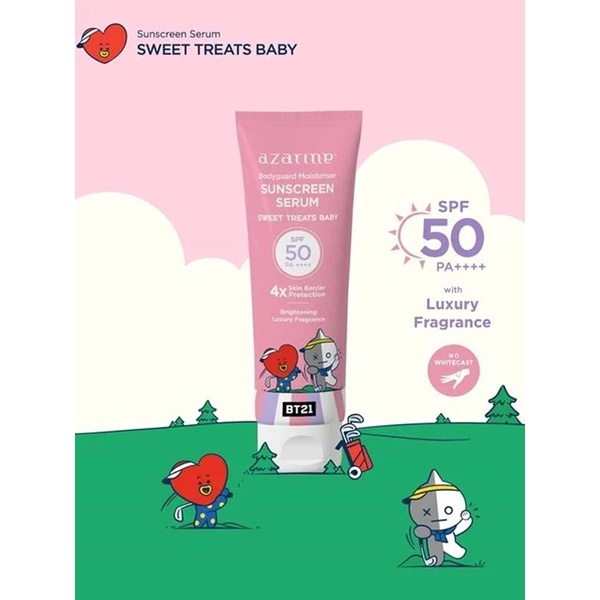 [SUNSCREEN BODY SERUM | 100ML] [BPOM] Azarine x BT21 Body Guard Moisturizer Sunscreen Serum 100ml SPF 50 PA++++ | BPOM Bodyguard_Cerianti