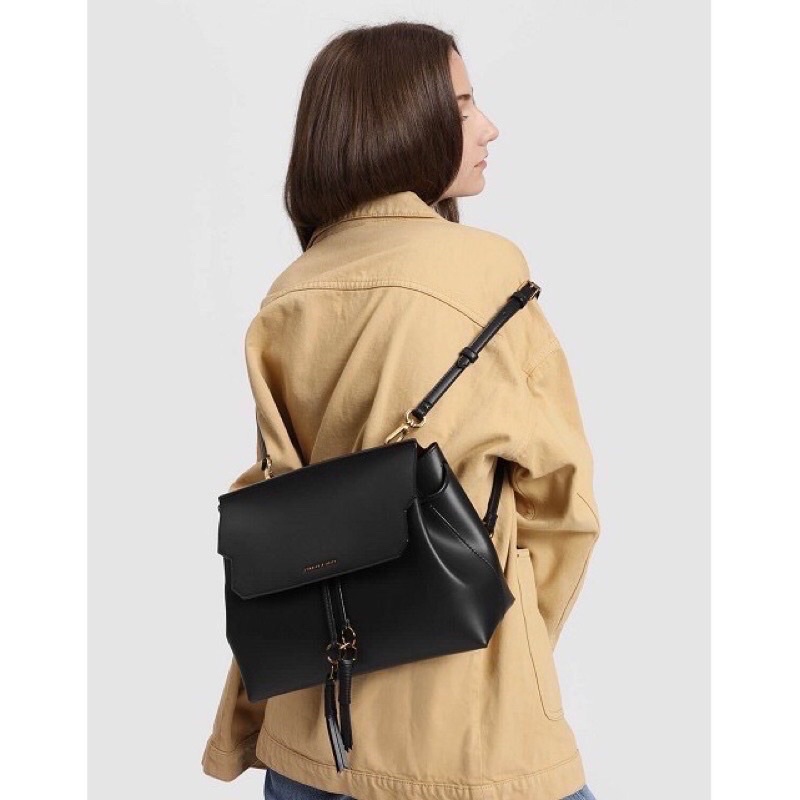 Charles & Keith Shoulder Backpack - Tas Ransel CK