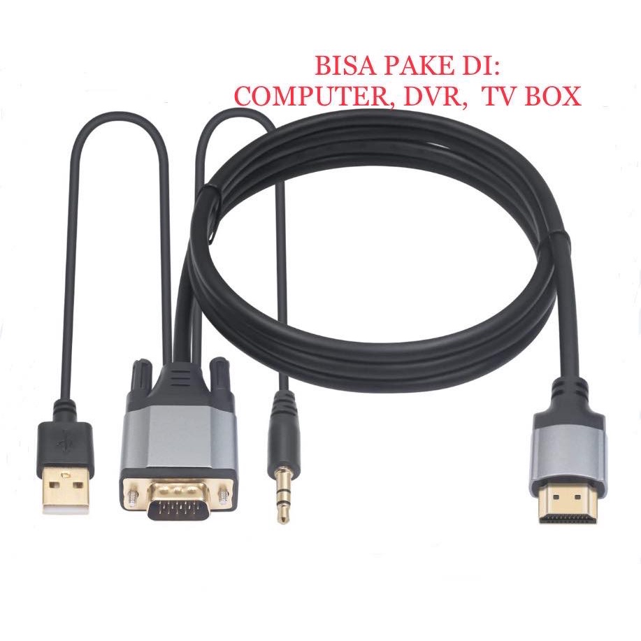 KABEL VGA TO HDTV (HDMI)-1.8meter converter# VGA TO HDMI-1.8M