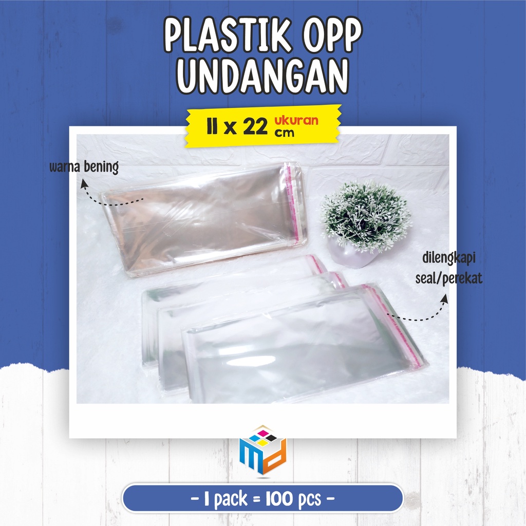 

Plastik OPP / Plastik Undangan / 11 x 22 cm