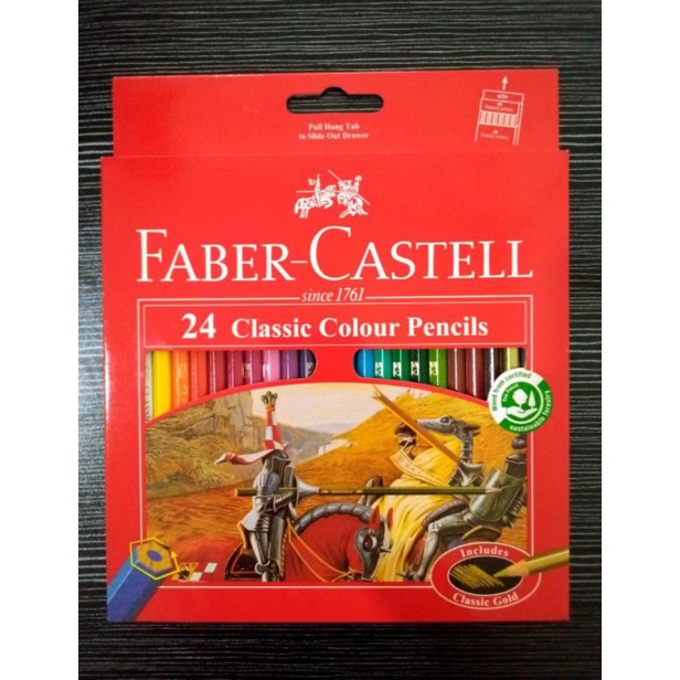 

Pensil Warna Faber Castell 24 Warna Panjang Classic