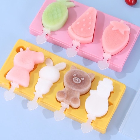 TOKOMUDA Cetakan Ice Cream Karakter Mold Dapur Silikon Cetakan Pudding Jelly Bahan Silikon lds78