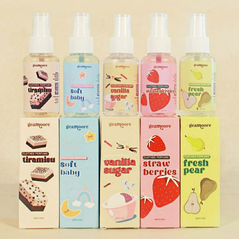 PARFUM GEAMOORE CLOTHES | WANGI TAHAN LAMA | 70 ML