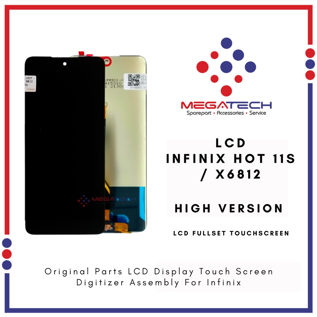 LCD Infinix Hot 11S / X6812 Fullset Touchscreen