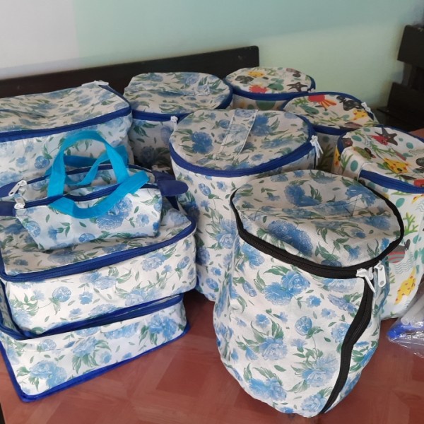 Tempat Piring/ Sarung Piring Anti Debu Restsleting Tempat Mangkok/ Sarung Mangkok Anti Debu Restslet