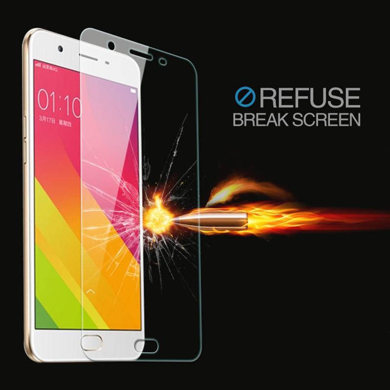 2pcs Pelindung Layar Tempered Glass 9H HD Untuk OPPO F7 A57 R7S R7 R9S R9 R15 Plus