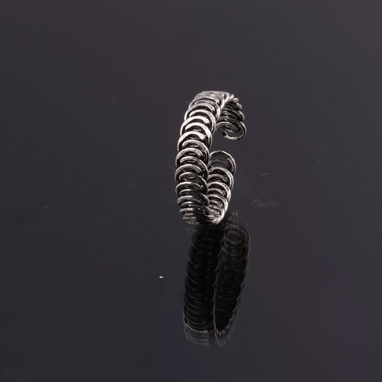 Cincin Rantai adjustable Bahan alloy Gaya vintage Eropa Amerika Untuk Pasangan