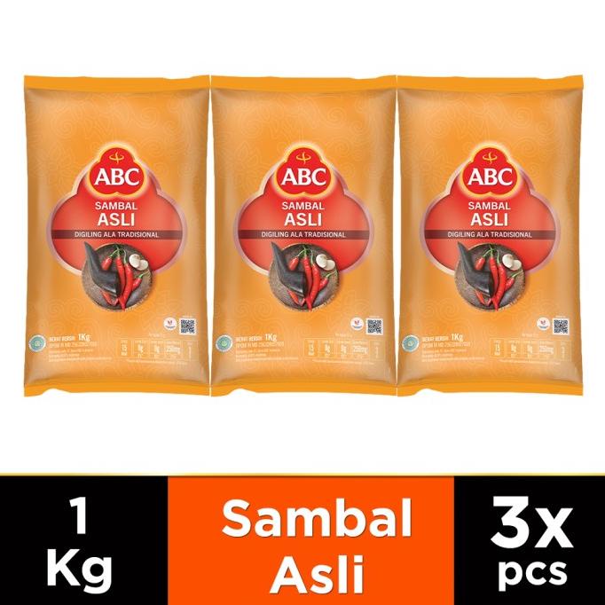 

ABC Saus Sambal Asli 1 kg Multi Pack 3 pcs