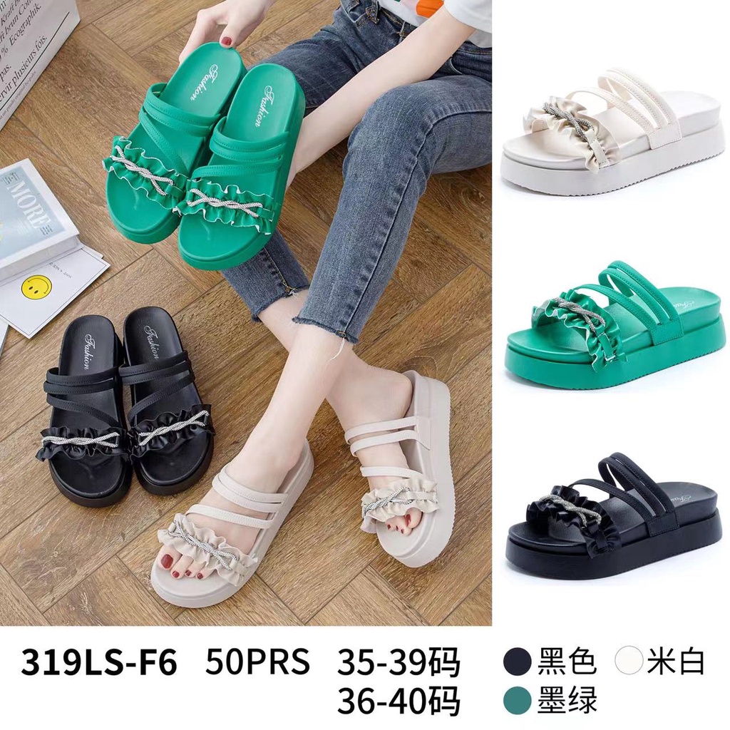 GN/319LS-F6 Sandal Jepit Jelly Anti Slip Sandal Wanita Korean Style Import Balance PCU Empuk dan nya