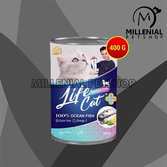 Makanan Basah Kucing Life cat Plus Wet Food Kaleng 400gr