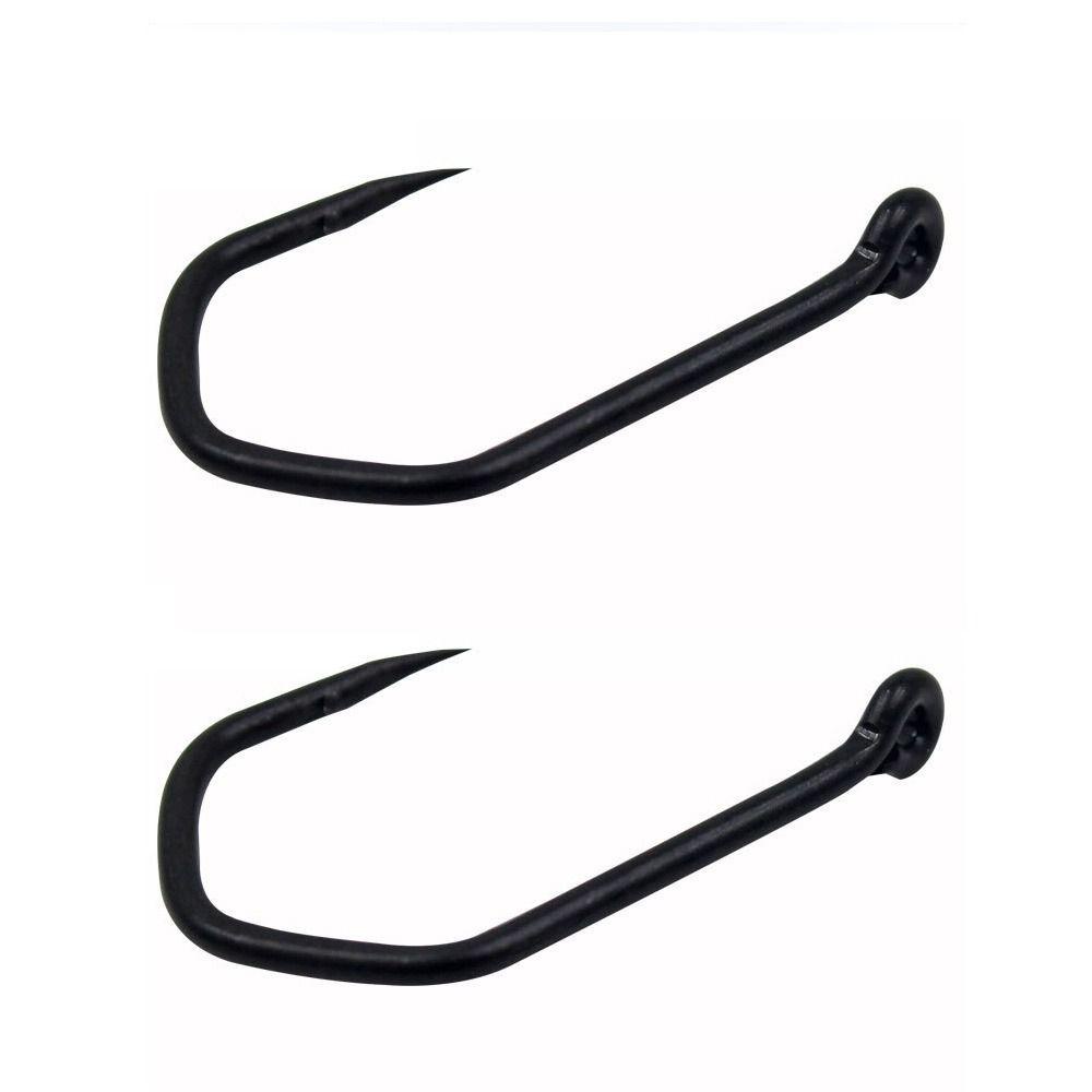 Preva 50pcs/kotak Kait Pancing Baja Karbon Berkualitas Tinggi Berlubang Tahan Lama Kepala Lalat Fishhooks