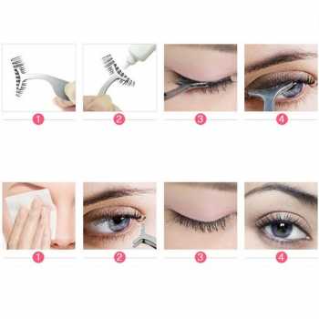 GS7i Bioaqua Arc Eyelashes Clip Aid Tool Stainless Steel 511 Silver Ori-YA