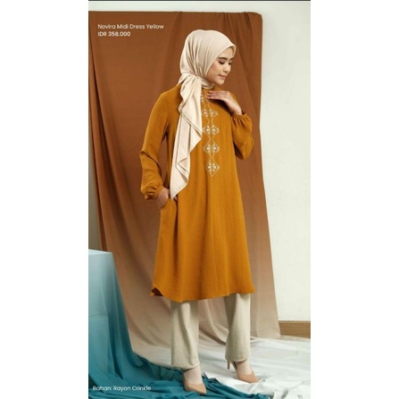 Zoya Atasan Tunik Novira Midi Dress by ZOYA