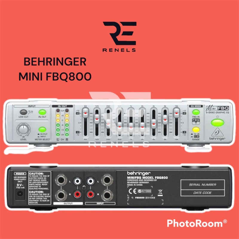 EQUALIZER BEHRINGER MINI FBQ800 | FBQ800