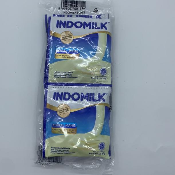 

↿ Indomilk SKM Susu Kental Manis Putih Sachet 6x37gr barcode 8993007001694 ㅉ