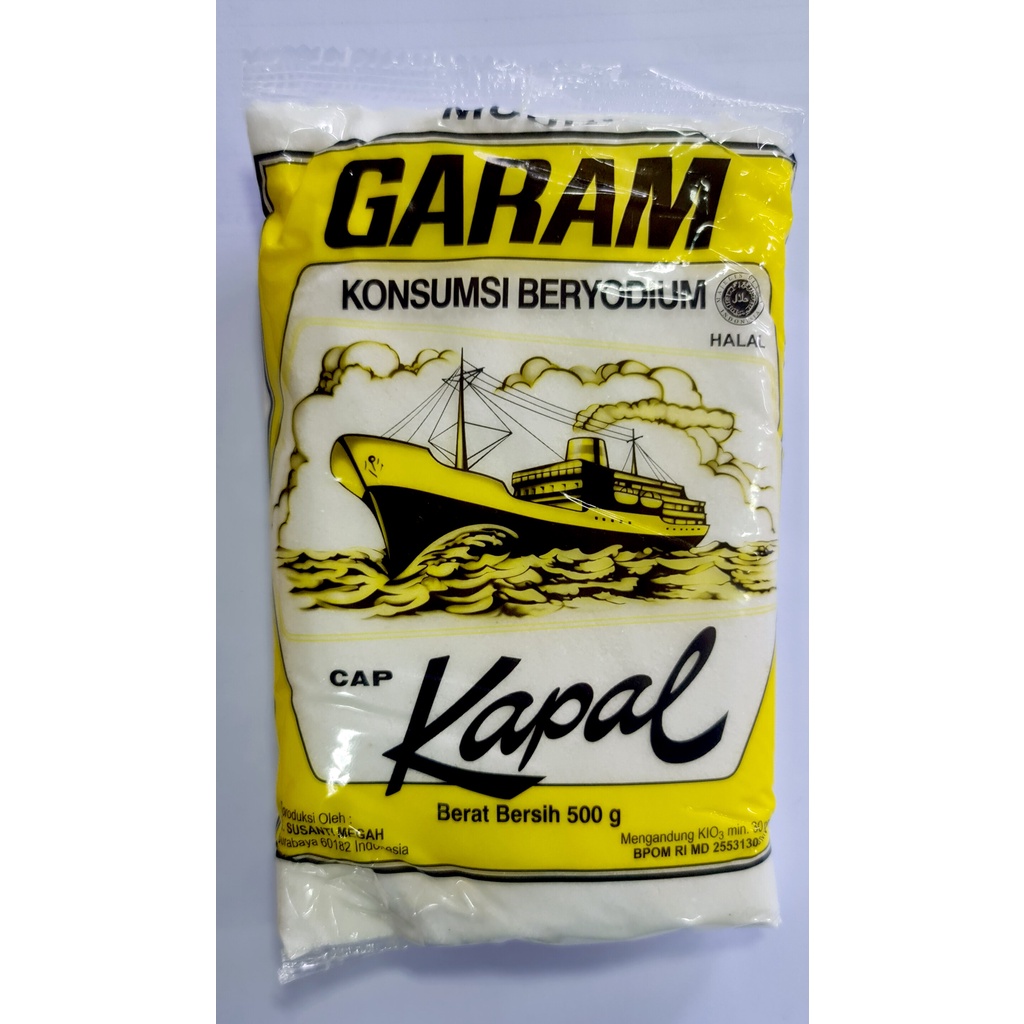 

Garam kapal 500 gr 20 pcs/ bal