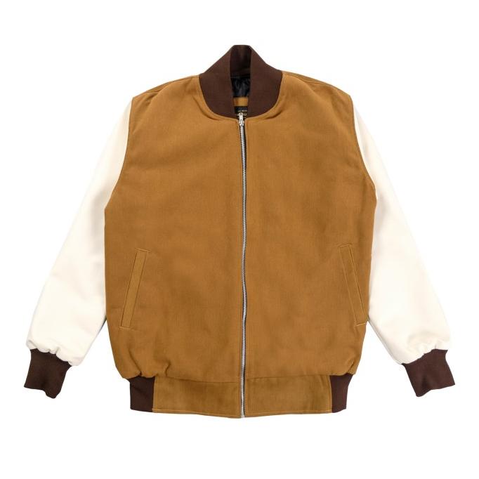 TERPERCAYA ETERNALWORKS BASIC CARAMEL VARSITY JACKET