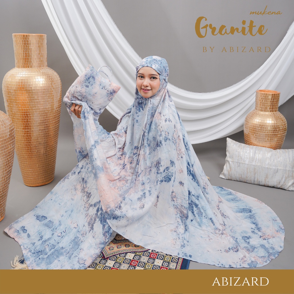 Abizard - Mukena Bali Dewasa Rayon Premium Traveling Motif Tye Dye Ukuran Standrt