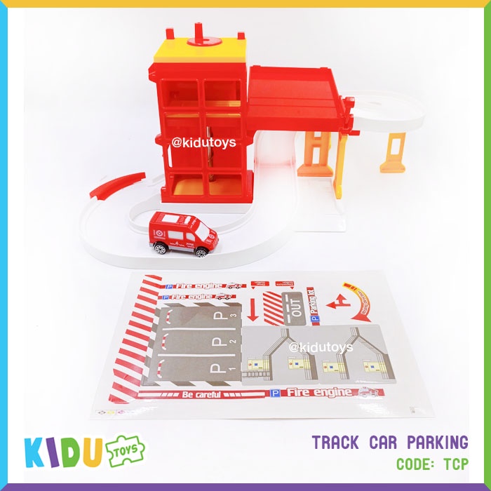 Mainan Anak Track Car Parking Kidu Toys