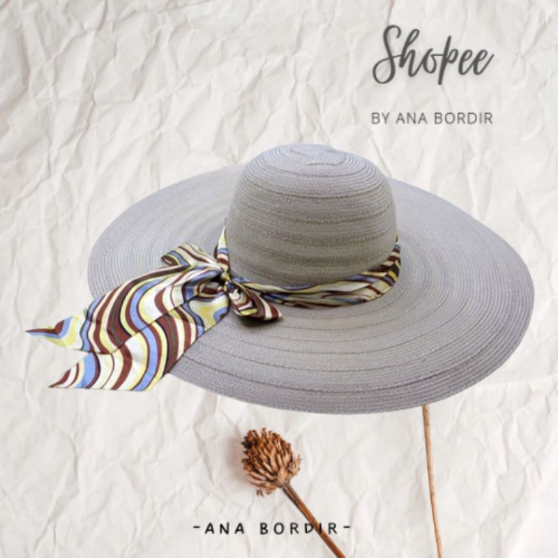 TOPI PANTAI DEWASA WANITA | TOPI PANTAI FLOOPY DEWASA BAHAN NILON