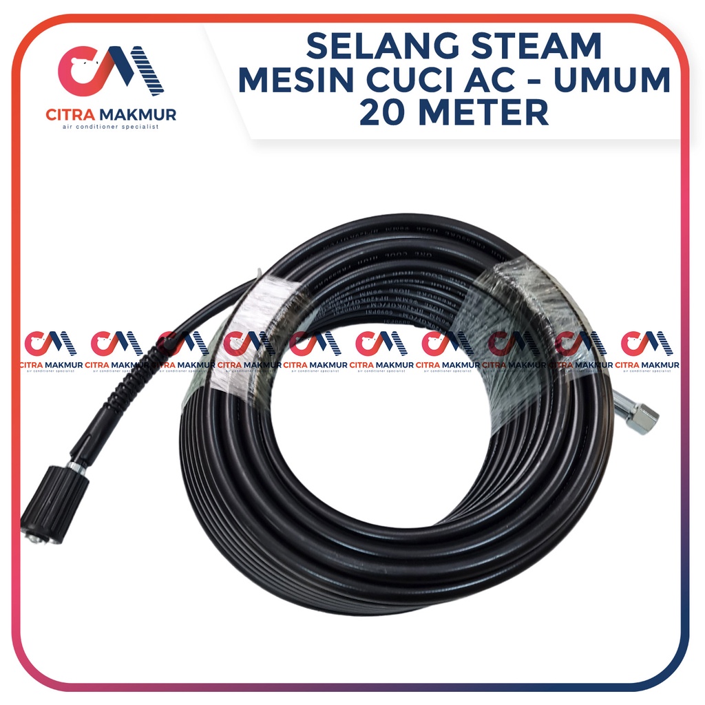 Selang Jet Cleaner High Pressure Panjang 20 Meter Mesin Cuci AC Mobil Motor Lakoni Laguna VGS Nankai Nepel 1,5 cm VBB Anlu