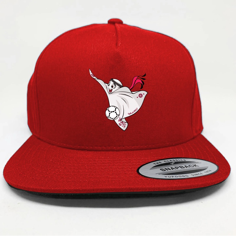 Topi Snapback World cup Piala Dunia Qatar Mascot La'eeb
