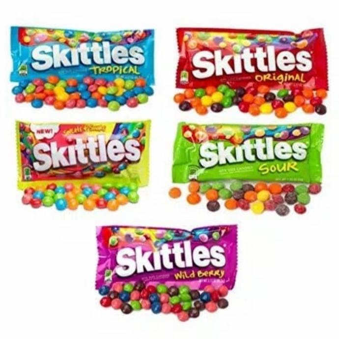 

Sale Permen Skittles USA Candy Original Wild Berry Sour Tropical /PERMEN LUNAK/PERMEN VIRAL/PERMEN MILO/PERMEN YUPI/PERMEN JADUL/PERMEN KARET