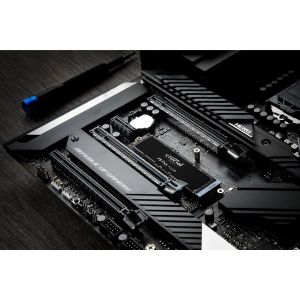 Crucial P5 Plus SSD Gaming NVMe PCIe 4.0 M.2 2280SS 1 TB - CT1000P5PSSD8 - Black