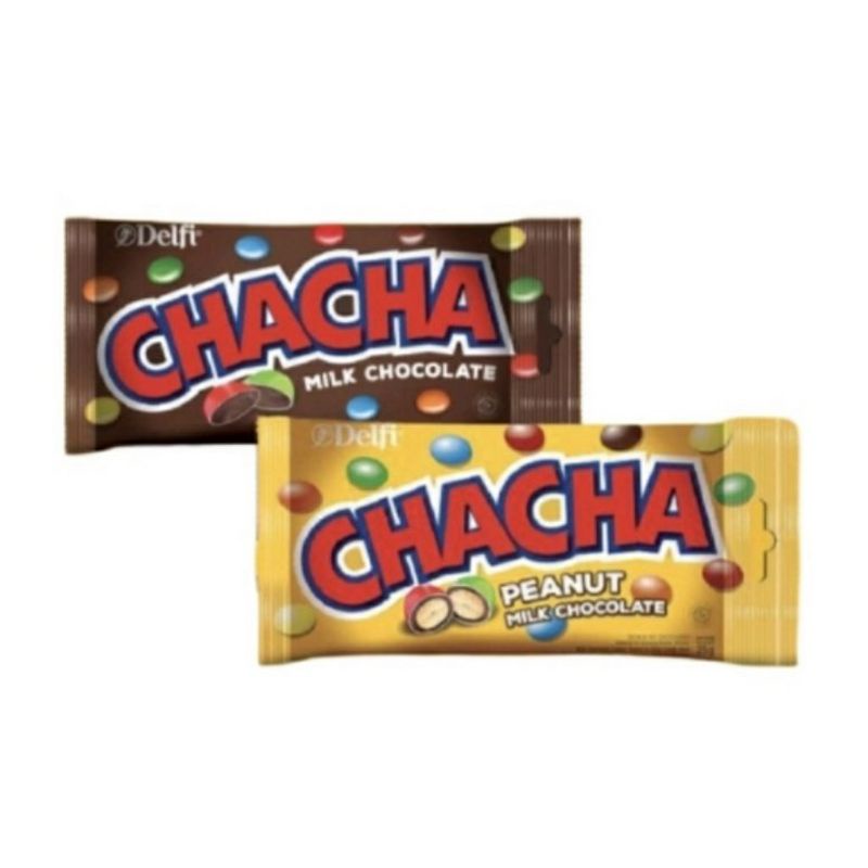 ChaCha Milk Chocolate renceng 5 gr x 30 pcs / permen cokelat / coklat susu Cha Cha Delfi