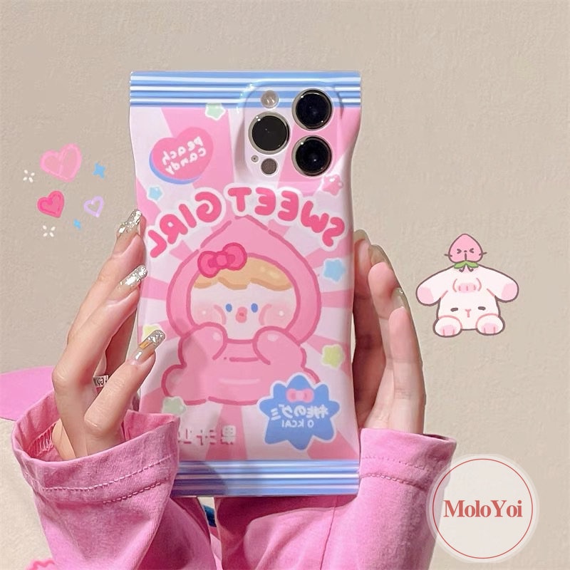 Case Tas Kemasan Permen Snack Keripik Kentang Untuk IPhone 11 12 14 13 Pro Max XR 7plus 8 11Pro Max 7 6 6s 14 Plus X Xs Max SE 2020