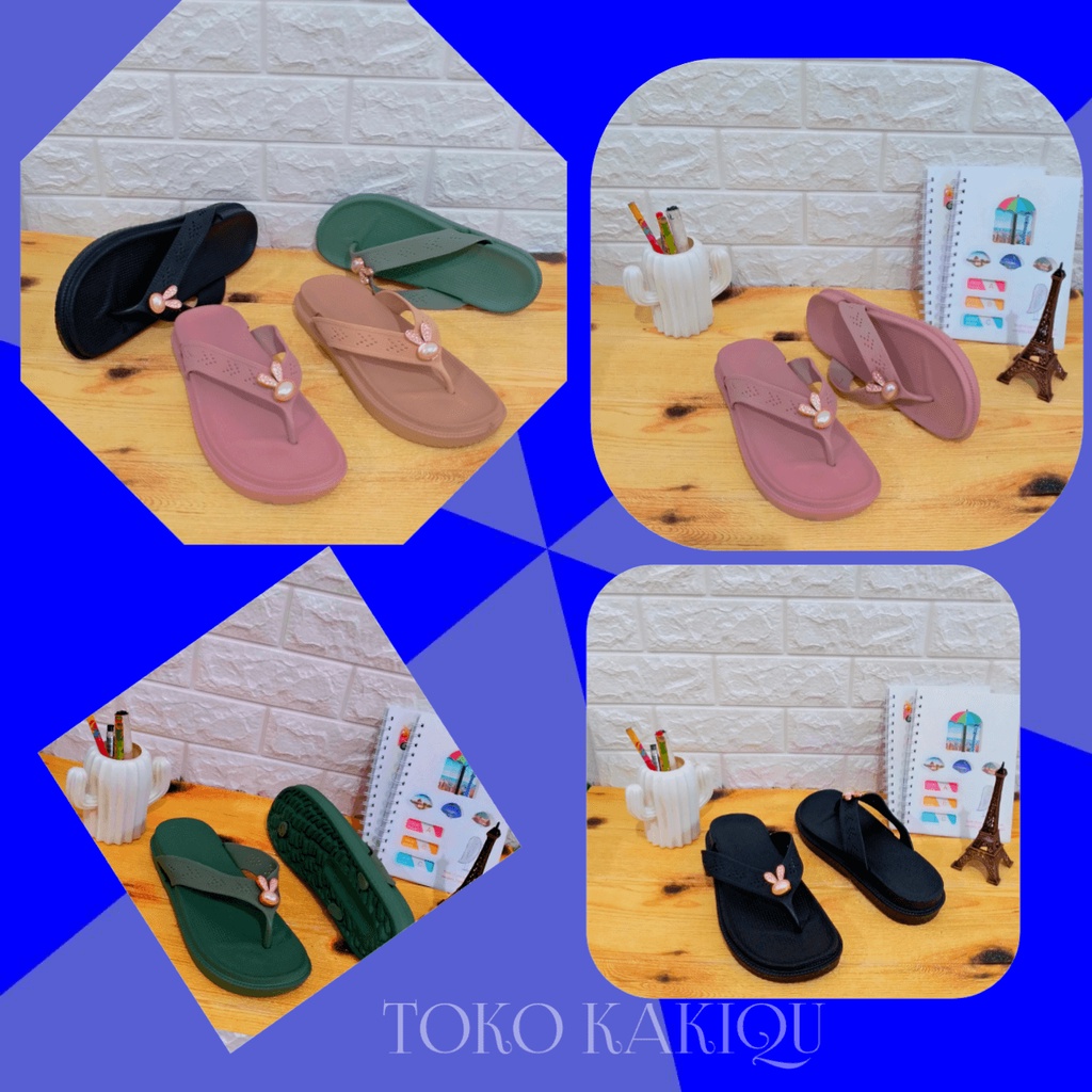 Sandal Jepit Wanita Irsoe  Terbaru Sendal Cewek Bahan Karet Uk.36-40