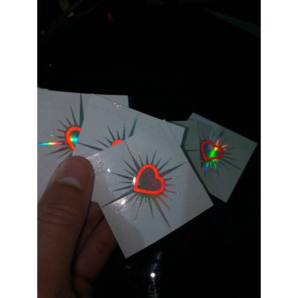 

[New] Sticker PSHT Lambang Hati Bersinar Hologram Cutting Timbul/Stiker hologram psht menyala saat kena cahaya/stiker cutting hologram psht hati bersinar