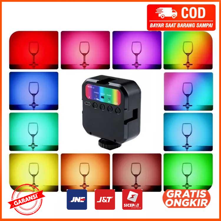 Lampu Kamera Mini RGB LED Portable Photo Video Light 2000 mAh WLR1