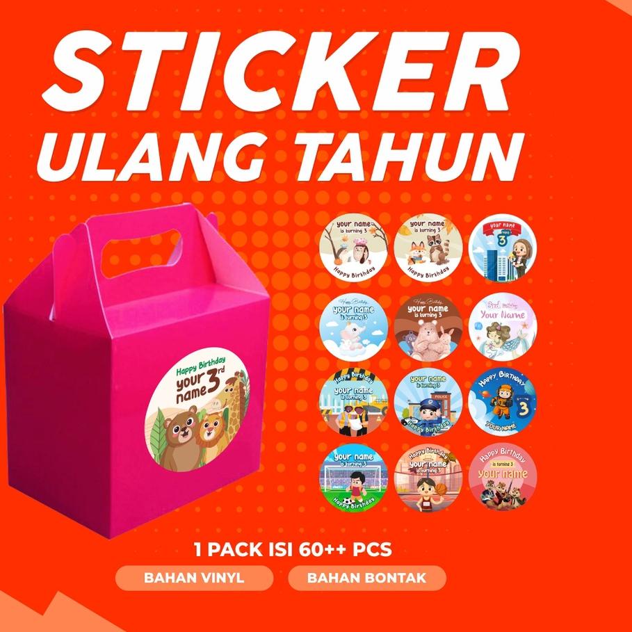 

ィ (60++ Pcs) Sticker Ulang Tahun / Birthday Sticker ㆄ