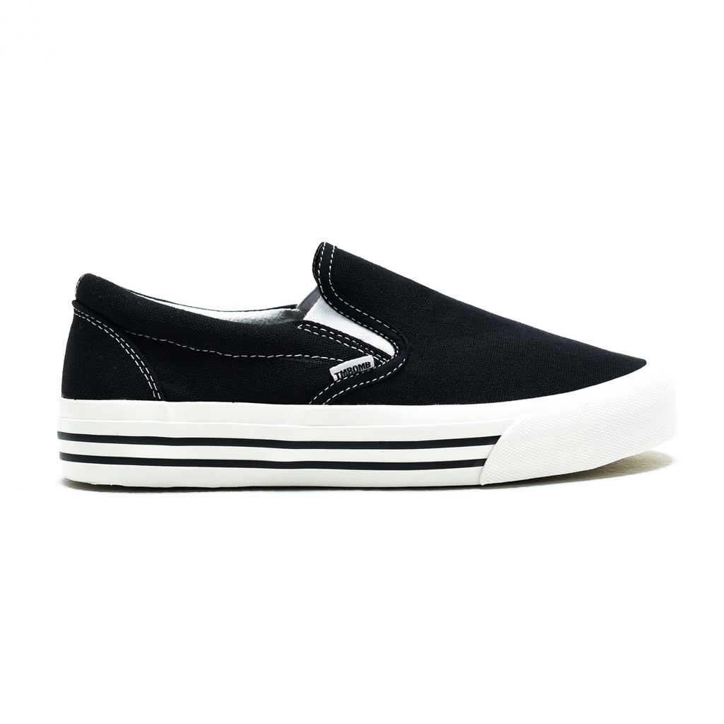 SEPATU TIMEBOMB VULCANIZED | SLIP ON BW STRIPE