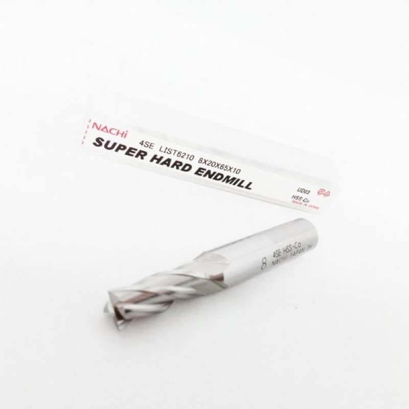 Endmill 8 mm HSS Nachi Japan Original Baru..Endmill 8mm HSS