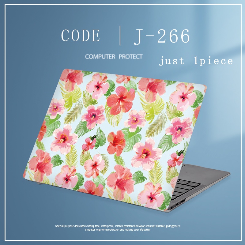 1pc Universal Custom Pola COD FLORAL Stiker Laptop Skin Universal Untuk 11.12.13.14.15 /17 Inch Matte Cover Bebas Cutting Perlindungan Penuh Untuk Asus Dell HP Acer