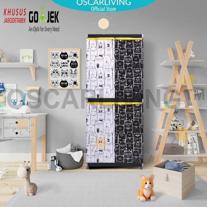 

Miami Orlando Lemari Pakaian Plastik Serbaguna-MOTIF MIAO stock ready