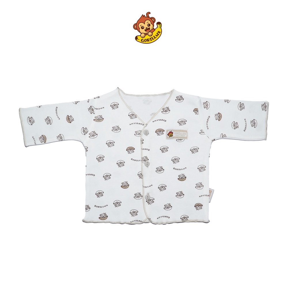 GORILLUX 1 Pcs Baju Panjang Bayi Neci Gorillux (0-12 Bulan)