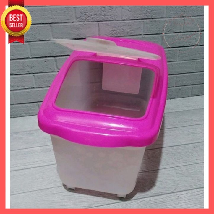 GOS - Z107 -Container Plastik Rice Box Storage -  Tempat Beras Multifungsi - Tempat Penyimpanan Beras 10KG