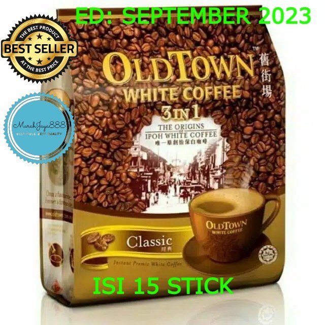 

OLD TOWN WHITE COFFEE 3 IN 1 CLASSIC 15 SACHET X 38 G KOPI MALAYSIA