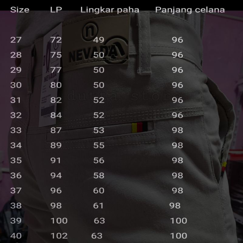 Celana Panjang Chino Pria Chinos strett Pensil Cino Premium Hijau Army