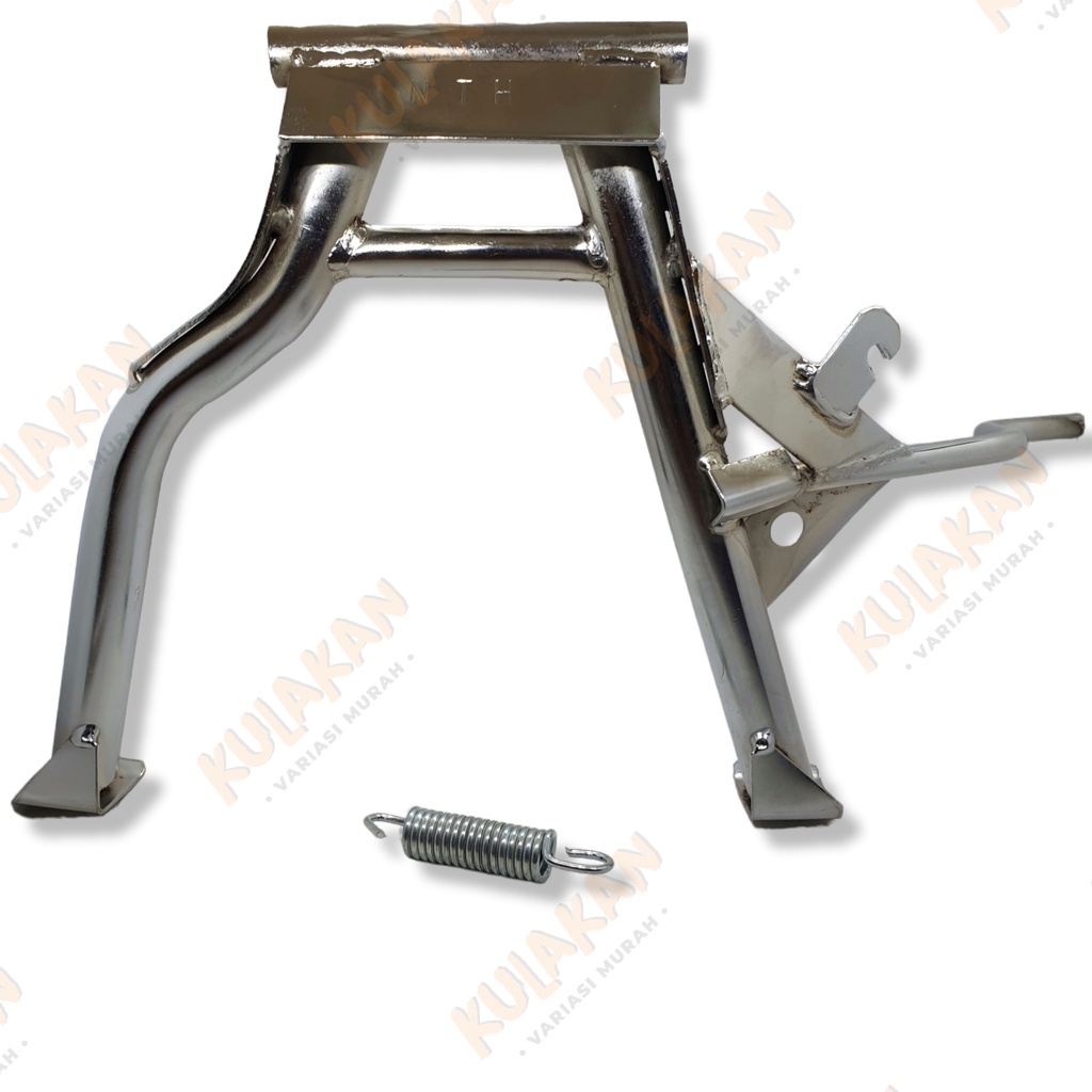Standar Cagak 2 Tengah Beat Scoopy Vario 110 Karbu Spacy Chrome Crome Ring 17 NTH