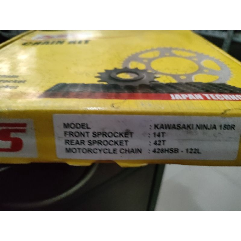 sss gear set ninja 150r