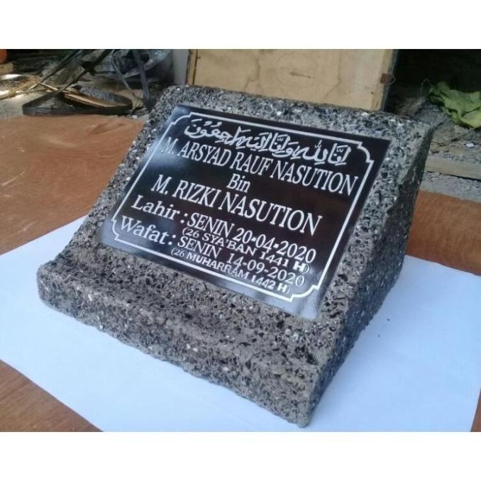BATU NISAN GRANIT WADAH DUDUKAN + PACKING KAYU DAN KARDUS ,CIRI MAKAM SDF6654DFI