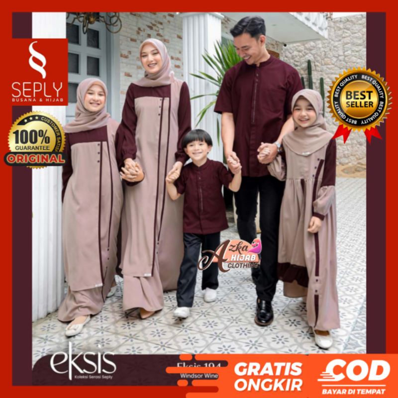 SARIMBIT SEPLY 2023 EKSIS 194 WINDSOR WINE / BAJU COUPLE KELUARGA / SARIMBIT 2023 / BAJU MUSLIM COUP