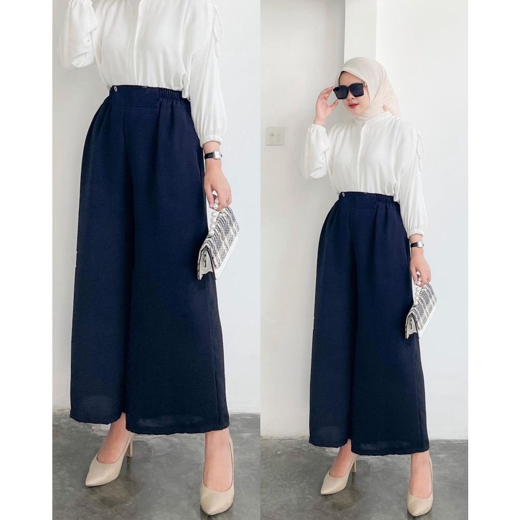 ZEVA KULOT HIGHWAIST PREMIUM AIRFLOW CRINCKLE DEODORA
