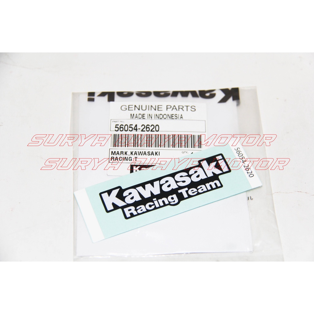 Stiker Label Kawasaki Racing Team Ninja R Ss Rr New Old Zx Putih Ori