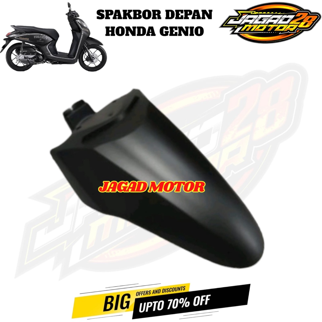 Spakbor Depan Honda Genio Hitam Doff / Sepakbor Depan Honda Genio Hitam Doff / Slebor Depan Honda Genio Hitam Doff / Spakbor Slebor Depan Motor Honda Genio Hitam Doff