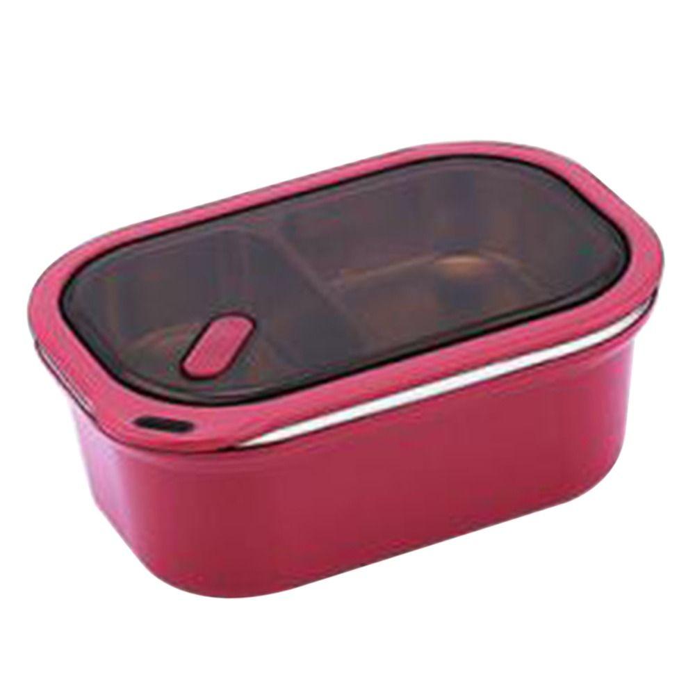 Solighter Lunch Box Anti Bocor Double Layer Dengan Sendok Wadah Makanan